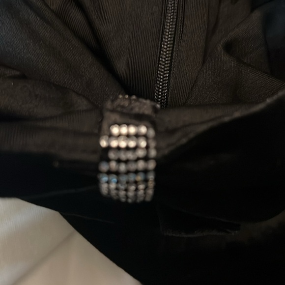 NWOT Hollywood Heyday Black Velvet Long Sleeve Mermaid Maxi Dress - Picture 12 of 12